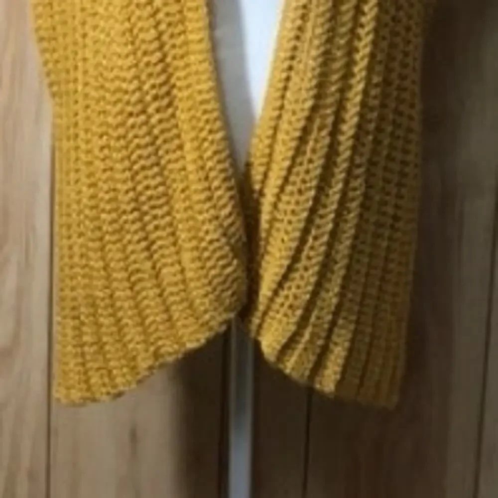 Gold Handmade Crocheted Shawl by Dawny